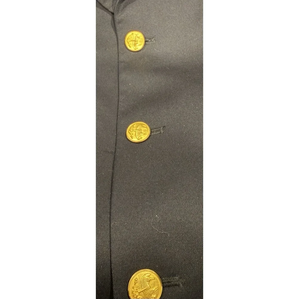 Brooks Brothers 346 Madison Fit Blazer Mens 40R Black Button Gold Wedding